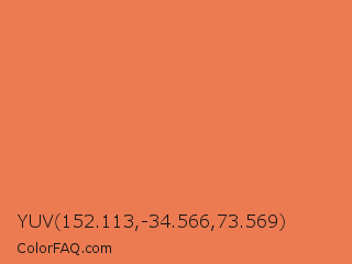 YUV 152.113,-34.566,73.569 Color Image