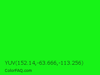 YUV 152.14,-63.666,-113.256 Color Image