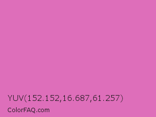 YUV 152.152,16.687,61.257 Color Image
