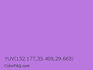 YUV 152.177,35.409,29.663 Color Image