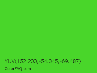 YUV 152.233,-54.345,-69.487 Color Image
