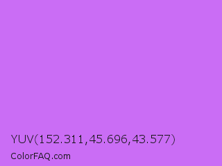 YUV 152.311,45.696,43.577 Color Image