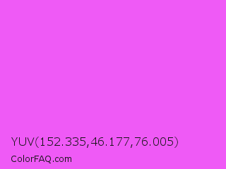 YUV 152.335,46.177,76.005 Color Image