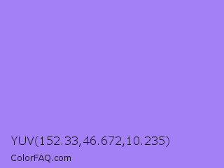 YUV 152.33,46.672,10.235 Color Image