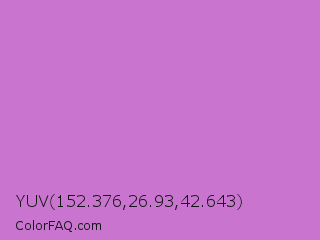 YUV 152.376,26.93,42.643 Color Image