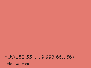 YUV 152.554,-19.993,66.166 Color Image