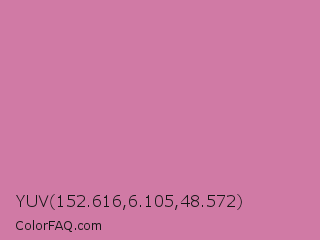 YUV 152.616,6.105,48.572 Color Image