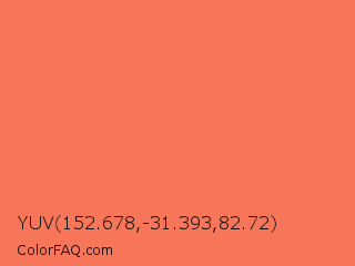 YUV 152.678,-31.393,82.72 Color Image