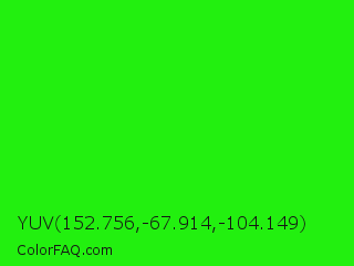 YUV 152.756,-67.914,-104.149 Color Image