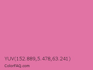 YUV 152.889,5.478,63.241 Color Image
