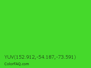 YUV 152.912,-54.187,-73.591 Color Image