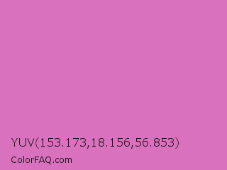 YUV 153.173,18.156,56.853 Color Image