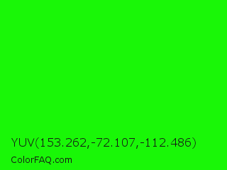 YUV 153.262,-72.107,-112.486 Color Image