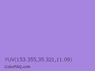 YUV 153.355,35.321,11.09 Color Image