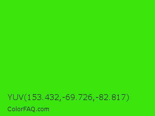 YUV 153.432,-69.726,-82.817 Color Image