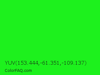 YUV 153.444,-61.351,-109.137 Color Image