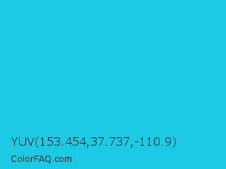 YUV 153.454,37.737,-110.9 Color Image