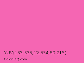 YUV 153.535,12.554,80.215 Color Image