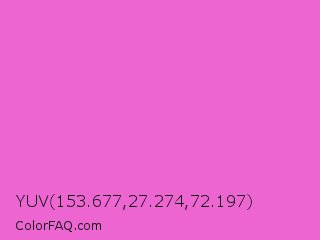 YUV 153.677,27.274,72.197 Color Image