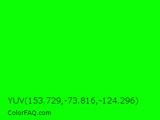 YUV 153.729,-73.816,-124.296 Color Image