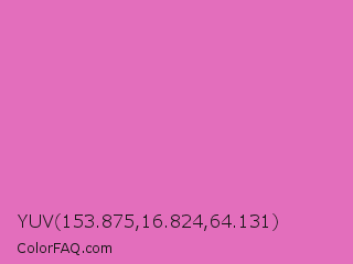 YUV 153.875,16.824,64.131 Color Image