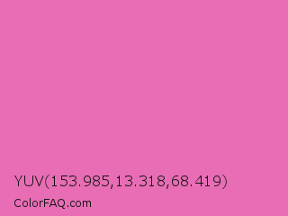 YUV 153.985,13.318,68.419 Color Image