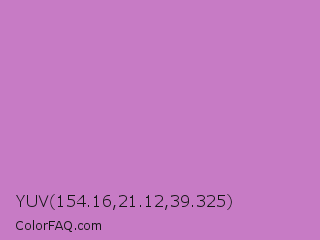YUV 154.16,21.12,39.325 Color Image
