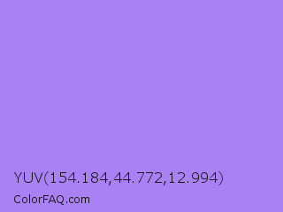YUV 154.184,44.772,12.994 Color Image