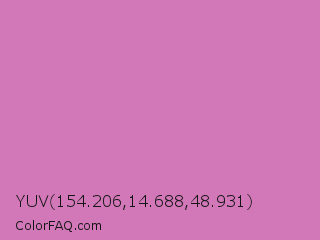 YUV 154.206,14.688,48.931 Color Image