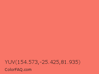 YUV 154.573,-25.425,81.935 Color Image