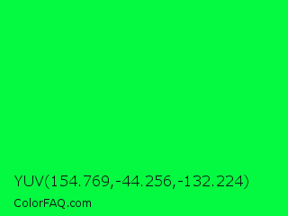 YUV 154.769,-44.256,-132.224 Color Image