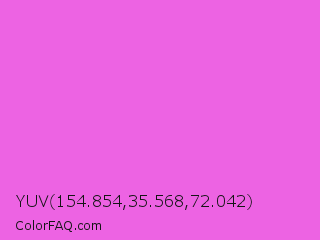 YUV 154.854,35.568,72.042 Color Image