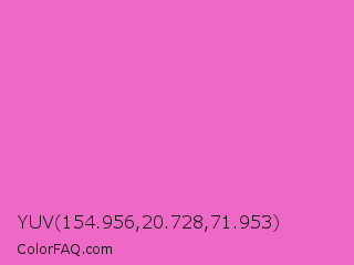 YUV 154.956,20.728,71.953 Color Image