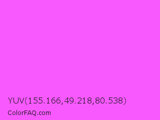 YUV 155.166,49.218,80.538 Color Image