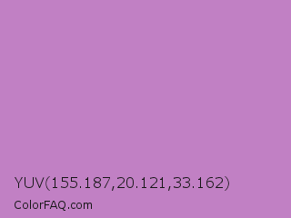 YUV 155.187,20.121,33.162 Color Image