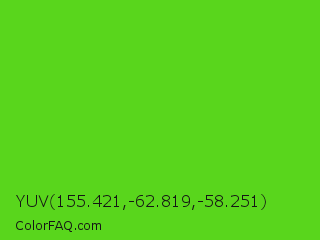 YUV 155.421,-62.819,-58.251 Color Image