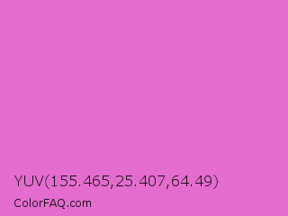 YUV 155.465,25.407,64.49 Color Image
