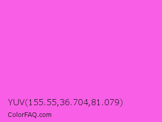 YUV 155.55,36.704,81.079 Color Image