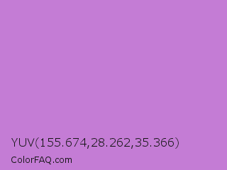 YUV 155.674,28.262,35.366 Color Image