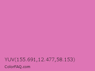 YUV 155.691,12.477,58.153 Color Image