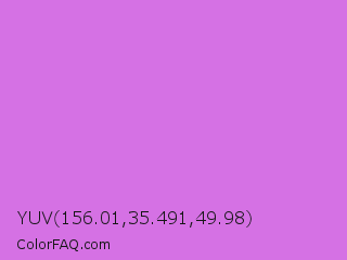 YUV 156.01,35.491,49.98 Color Image