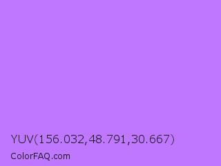 YUV 156.032,48.791,30.667 Color Image