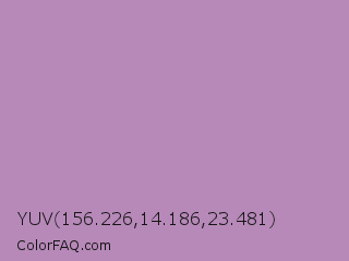 YUV 156.226,14.186,23.481 Color Image