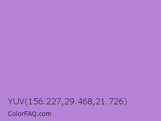 YUV 156.227,29.468,21.726 Color Image