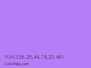 YUV 156.25,44.74,23.46 Color Image