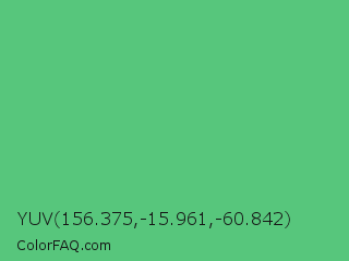 YUV 156.375,-15.961,-60.842 Color Image