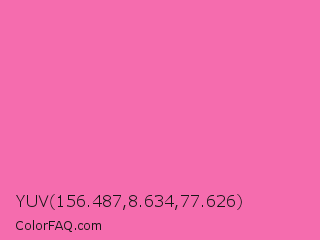YUV 156.487,8.634,77.626 Color Image