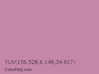 YUV 156.528,6.149,34.617 Color Image