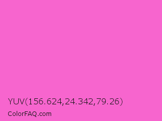 YUV 156.624,24.342,79.26 Color Image