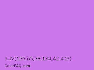 YUV 156.65,38.134,42.403 Color Image